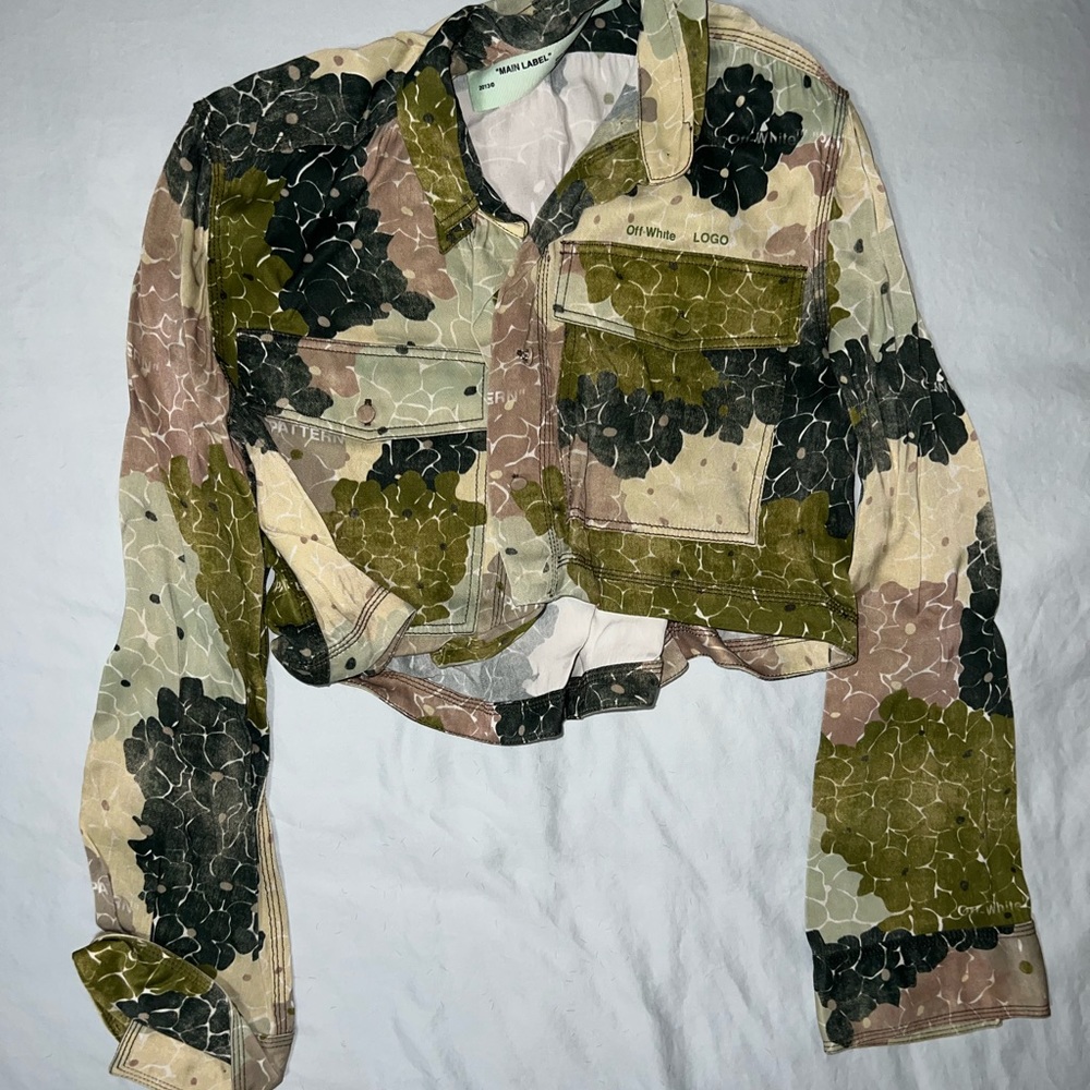 Off-White Floral Camo Top